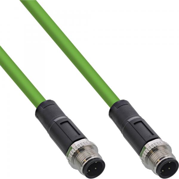 Cavo Di Rete Industriale Inline - Spina/spina M12 A 4 Pin Con Codifica D - Pur - 15 M