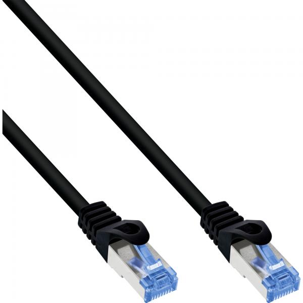 Cavo Patch Inline - Cat.6a - S/ftp - Tpe Flessibile - Nero - 0,3 M