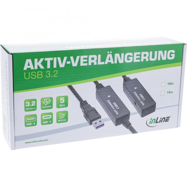 Inline Usb 3.2 Gen.1 AktiV-Verlängerung - UsB-A Stecker An UsB-C Buchse - 10m - Image 4
