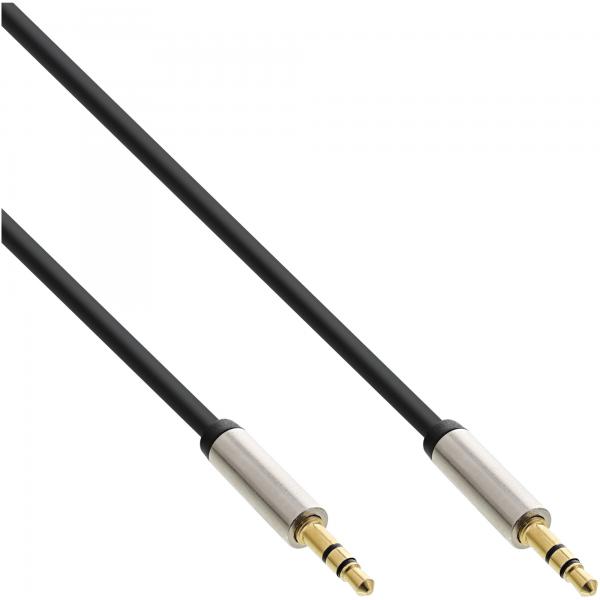Inline Slim Audio Kabel Klinke 3,5mm St/st - Stereo - 10m