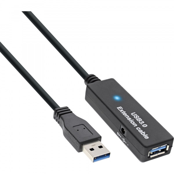 Inline Usb 3.2 Gen.1 AktiV-Verlängerung - Stecker A An Buchse A - Schwarz - 15m