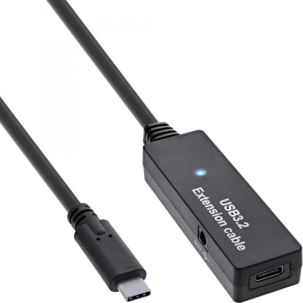 Inline Usb 3.2 Gen.1 AktiV-Verlängerung - UsB-C Stecker An UsB-C Buchse - 5m