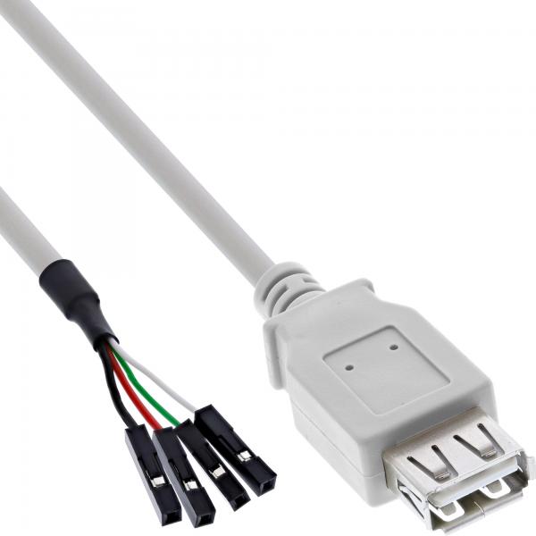 Inline Usb 2.0 Adapterkabel - Buchse A Auf Pfostenanschluss - 0,40m - Bulk