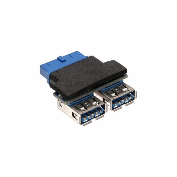 Inline Usb 3.0 Adapter - 2x Buchse A Auf Pfostenanschluss
