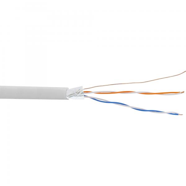 Inline TelefoN-Kabel 4-Adrig - 2x2x0,6mm - Zum Verlegen - 25m Ring