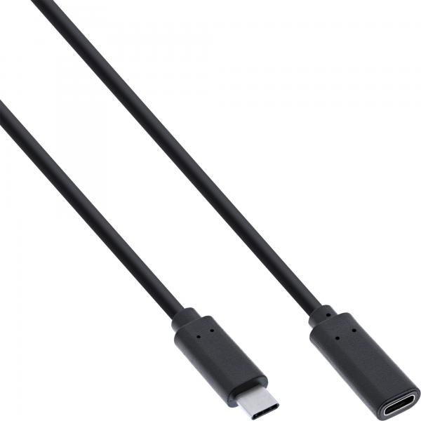 Inline Usb 3.2 Gen.1x2 Kabel - UsB-C Verlängerung St/bu - Schwarz - 2m