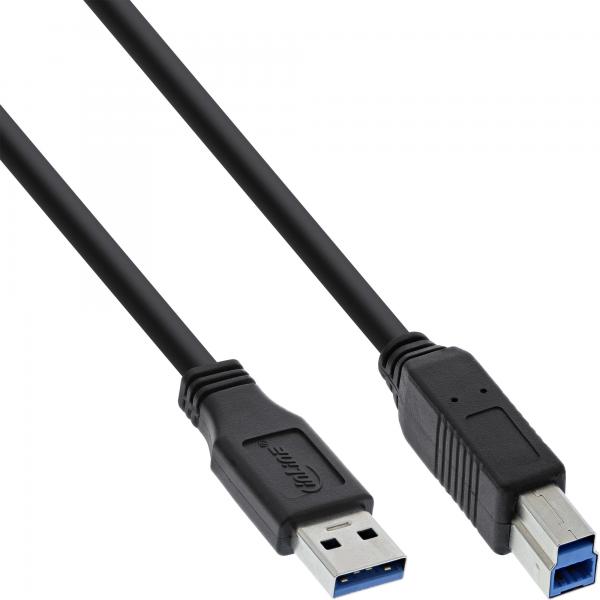 Inline Usb 3.2 Gen.1 Kabel - A An B - Schwarz - 0,3m
