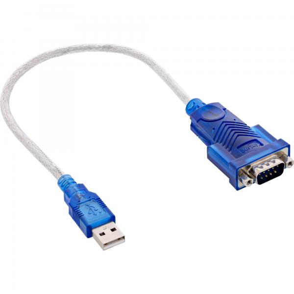 Inline Usb Zu Seriell Adapterkabel - Stecker A An 9pol Sub D Stecker