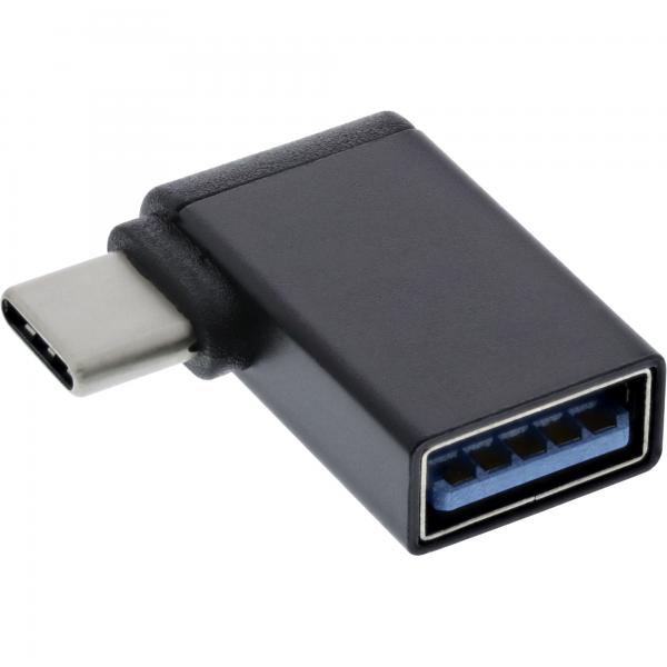 Inline Usb 3.2 Gen.2 Adapter - UsB-C Stecker An A Buchse 90° Gewinkelt Otg