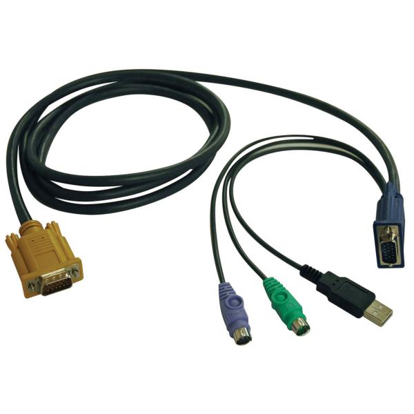 Tripp Eaton Tripp Lite Series 6ft Usb / Ps2 Cable Kit For Kvm Switches B020-U08 / U16 & B022-U16 6' - TastatuR- / VideO- / MauS- (kvM-)