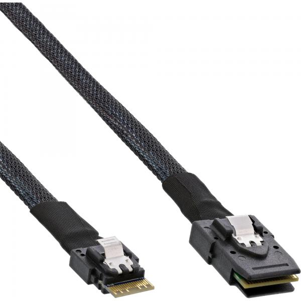 Inline Slim Sas Kabel - SfF-8654 4i Zu Mini Sas SfF-8087 - 12gb/s - 0,5m