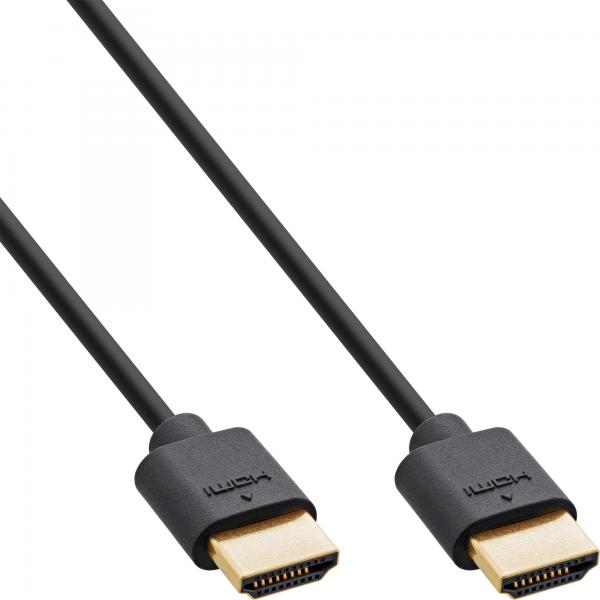Inline Slim Ultra High Speed Hdmi Kabel - 8k4k - Stecker / Stecker - 0,5m