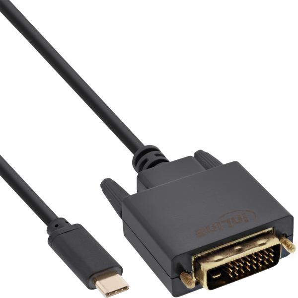 Inline Usb Display Kabel - UsB-C Stecker Zu Dvi Stecker - 2m