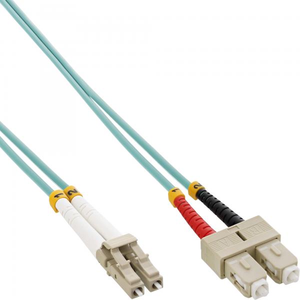 Cavo Duplex In Fibra Ottica Inline - Lc/sc 50/125µm - Om3 - 7,5 M