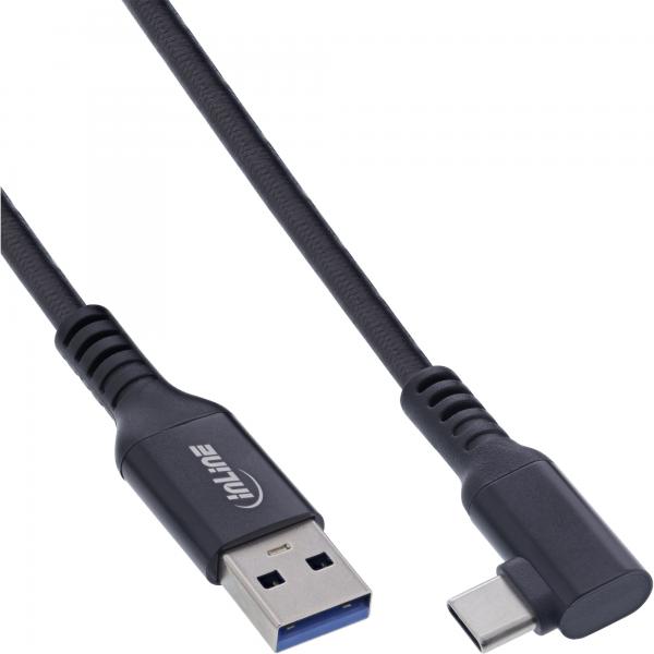 Cavo Usb 3.2 Gen.1 Inline - UsB-C St Angolato - UsB-A St Per Vr - Nero - 5 M