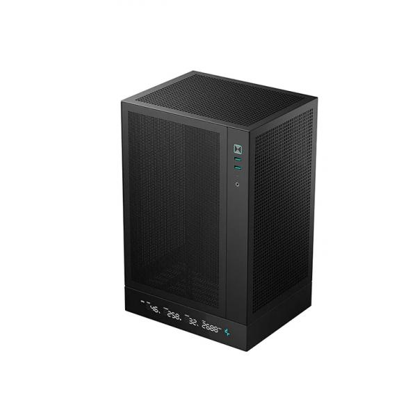 Deepcool R-Ch170-Bknpi0D-G-1 Computer Case Tower Nero (deepcool Ch170 Digital MinI-Itx Case - High Airflow, Supports Water Cooling, UltrA-Quiet Opera