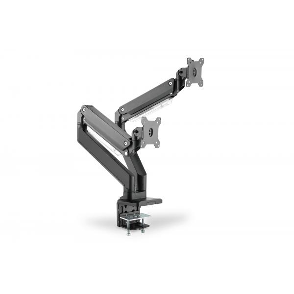 Digitus Supporto Per Doppio Monitor, 2x 35, 2x 15 Kg (dual Monitor Mount 2x 35in Blac - Black)