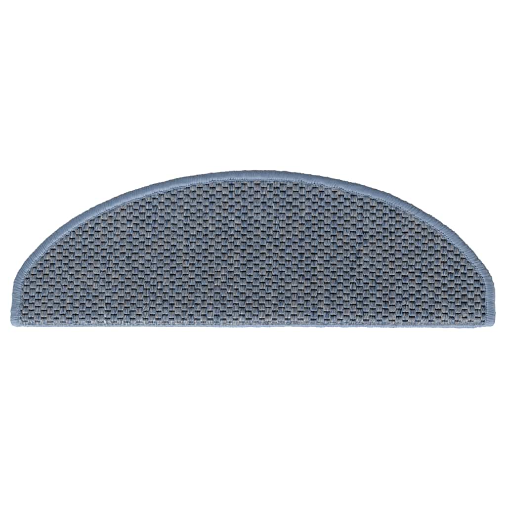Tappeti Autoadesivi Per Scale Aspetto Sisal 30pz 65x21x4 Cm Blu - Image 4