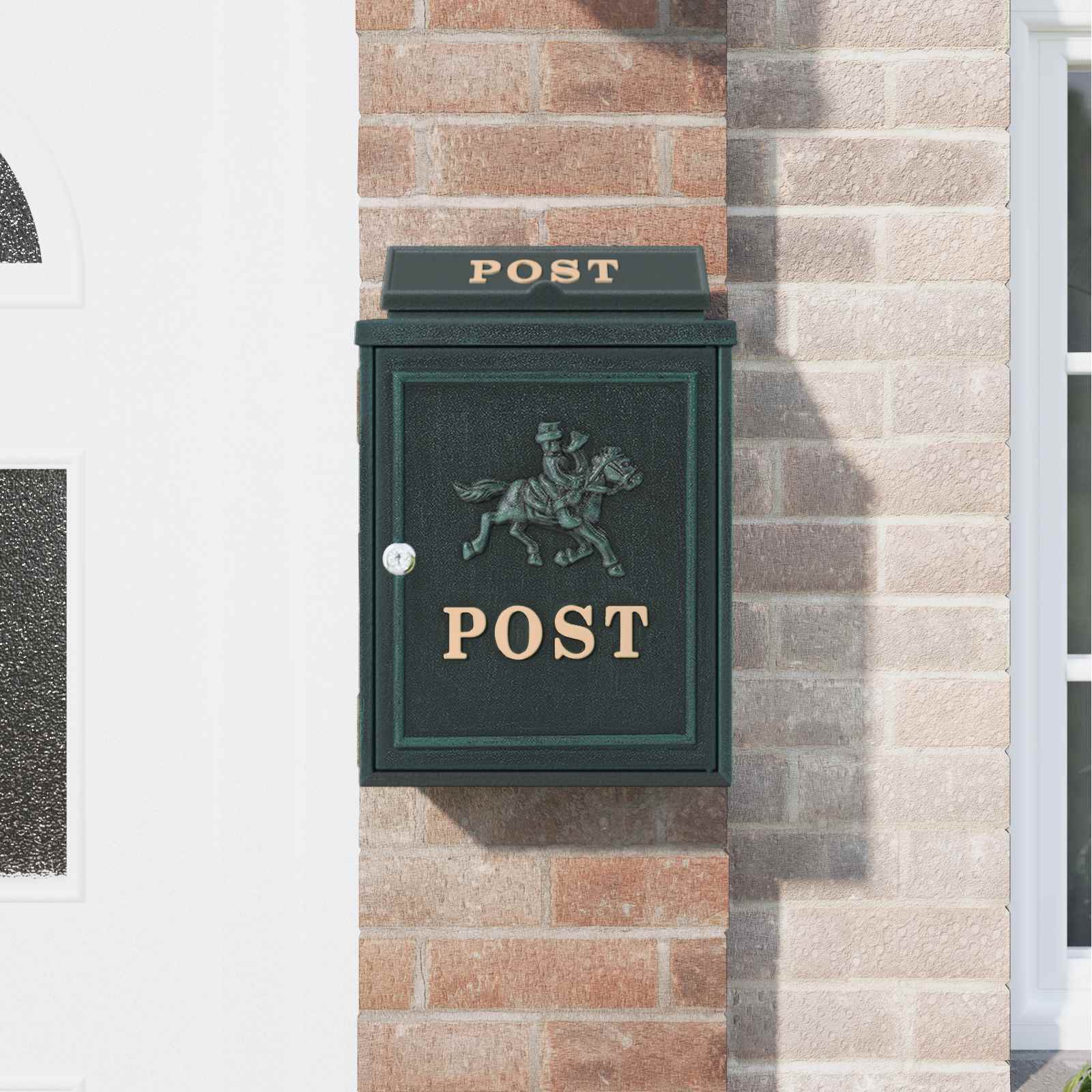 Cassetta Postale Da Muro Con Porta Verde 29 X 13 X 41 cm - Image 4