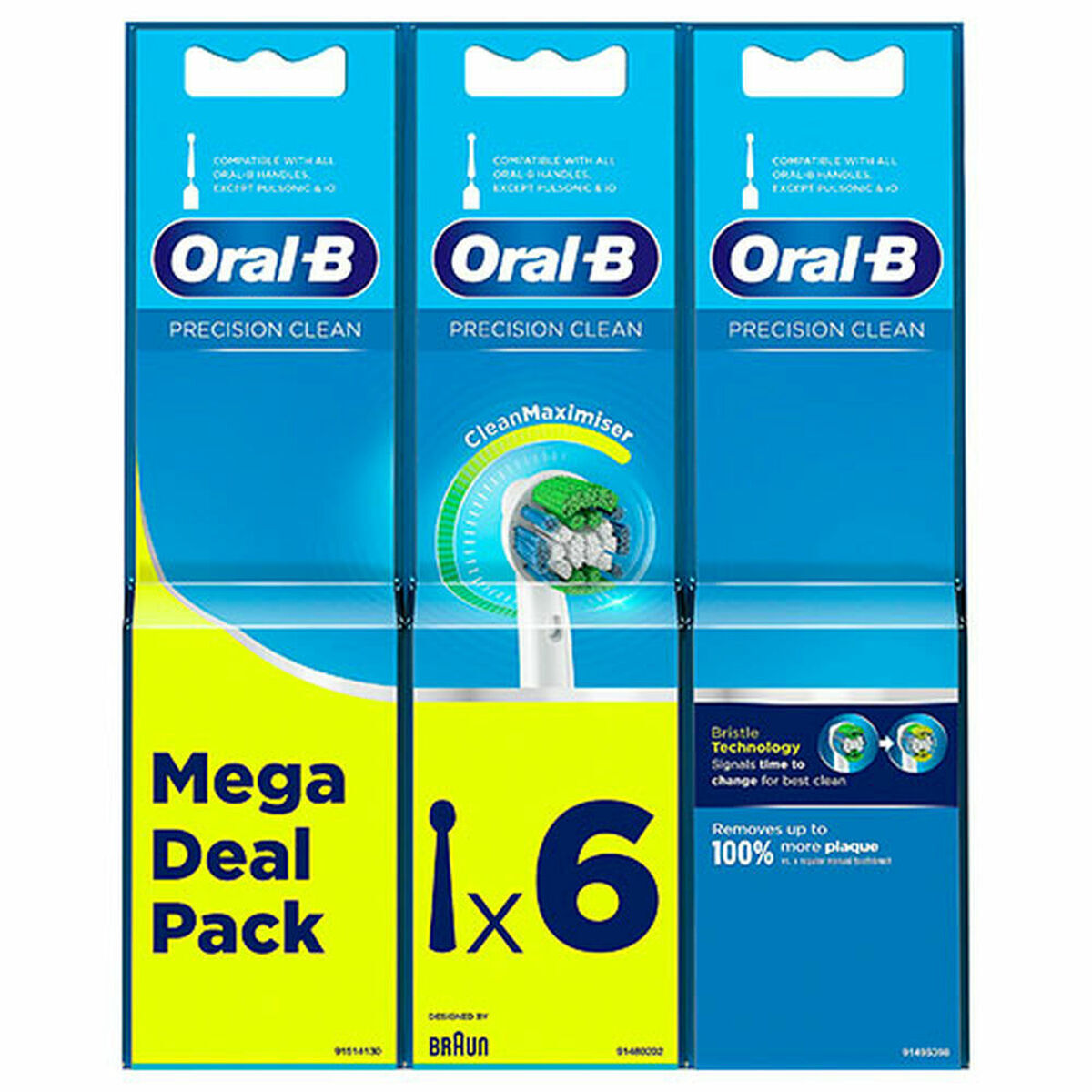 Testina Di Ricambio OraL-B Precision Clean Eb20