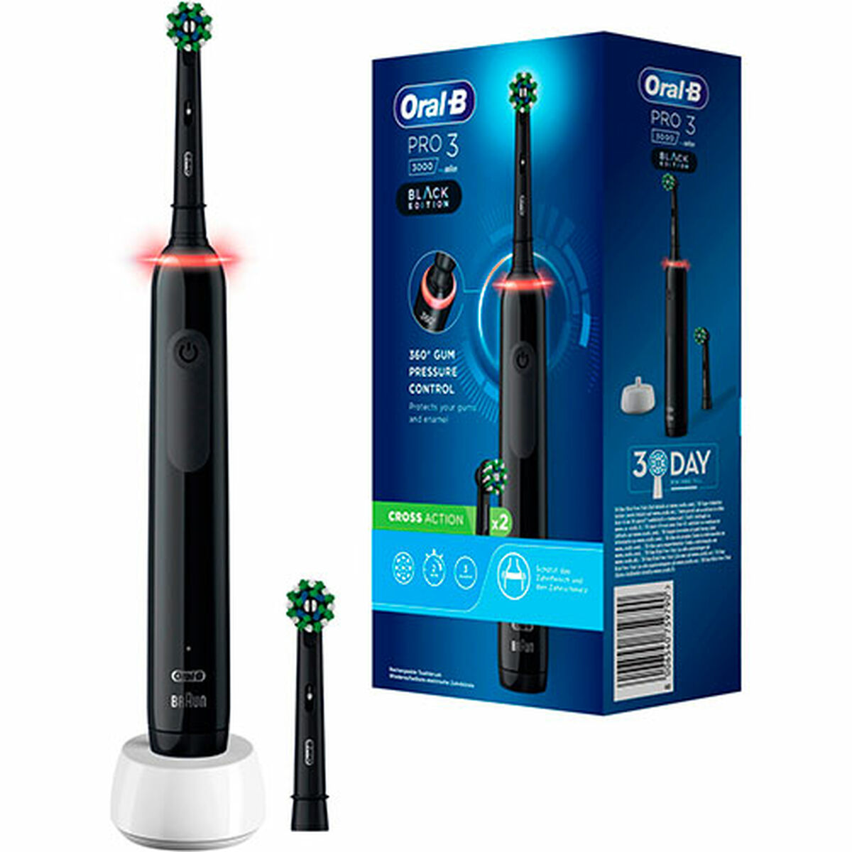 Spazzolino Da Denti Elettrico OraL-B Pro 3 3000 Nero