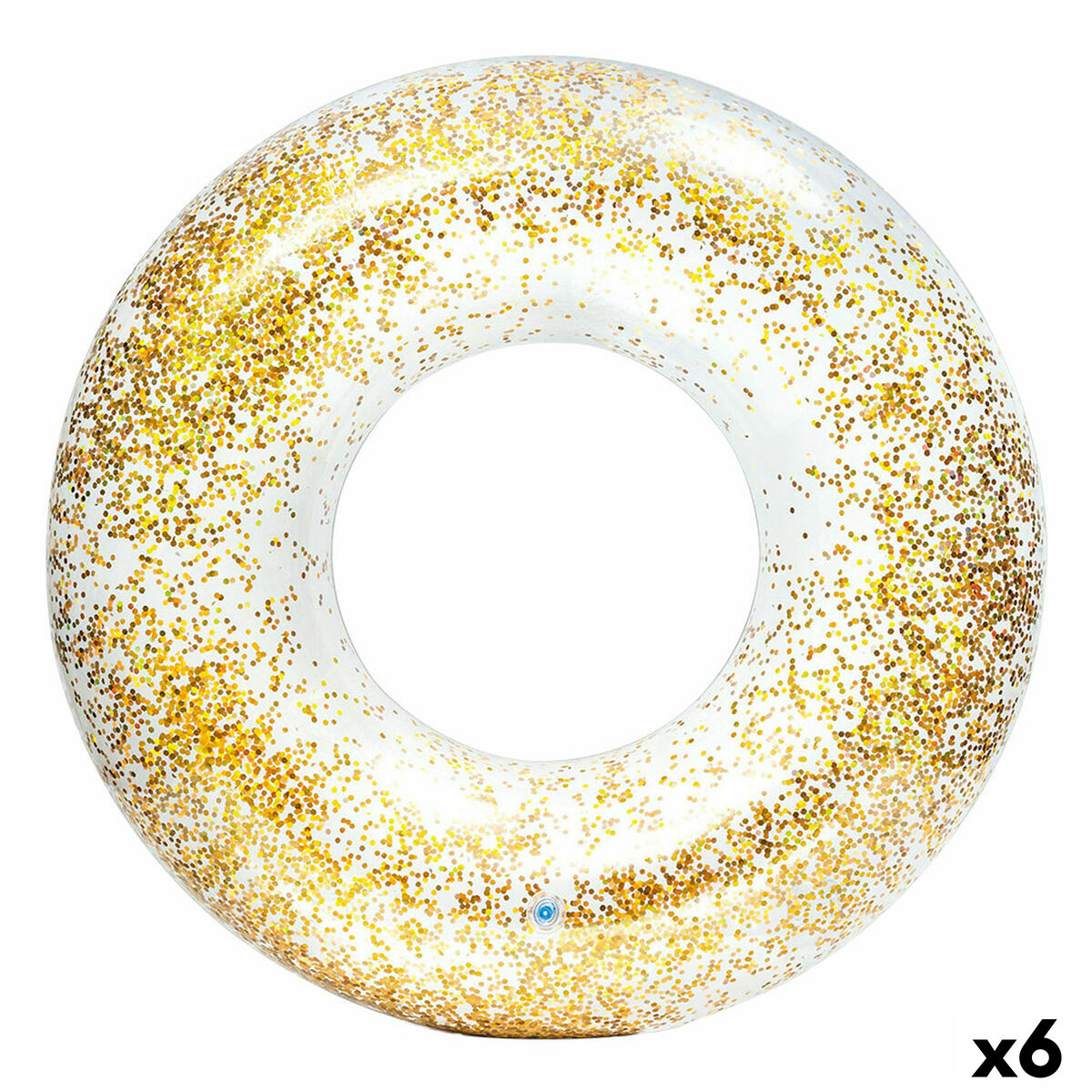 Salvagente Gonfiabile Donut Intex Trasparente Porporina Ø 119 Cm (6 Unità)