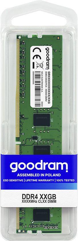 Goodram - Ddr4 - Modul - 16 Gb - Dimm 288-Pin - 3200 Mhz / Pc4-25600 - Cl22 - 1.2 V - Ungepuffert - NoN-Ecc (gr3200d464l22/16g)