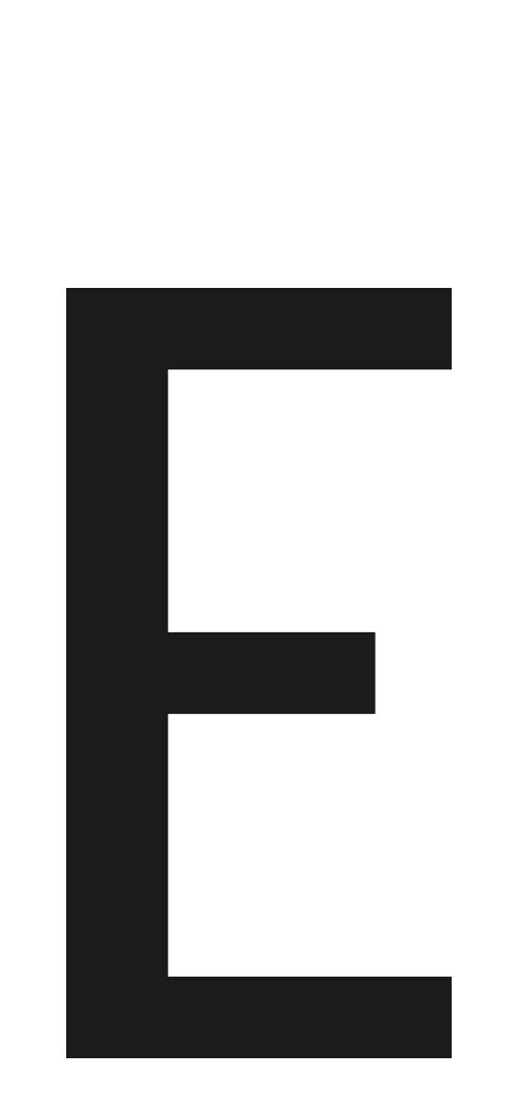 SpelL-It, Caratteri Alfanumerici Adesivi 60x30 Mm - E