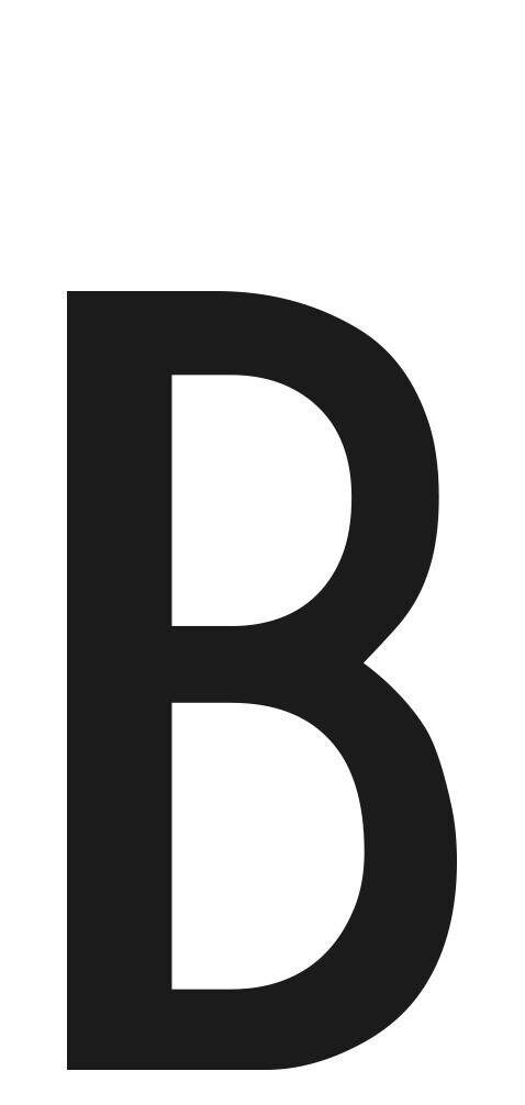 SpelL-It, Caratteri Alfanumerici Adesivi 60x30 Mm - B