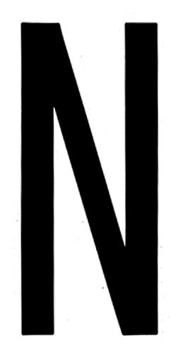 SpelL-It, Caratteri Alfanumerici Adesivi 80x35 Mm - N