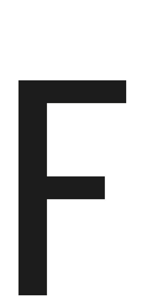 SpelL-It, Caratteri Alfanumerici Adesivi 60x30 Mm - F