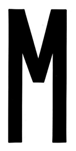 SpelL-It, Caratteri Alfanumerici Adesivi 80x35 Mm - M