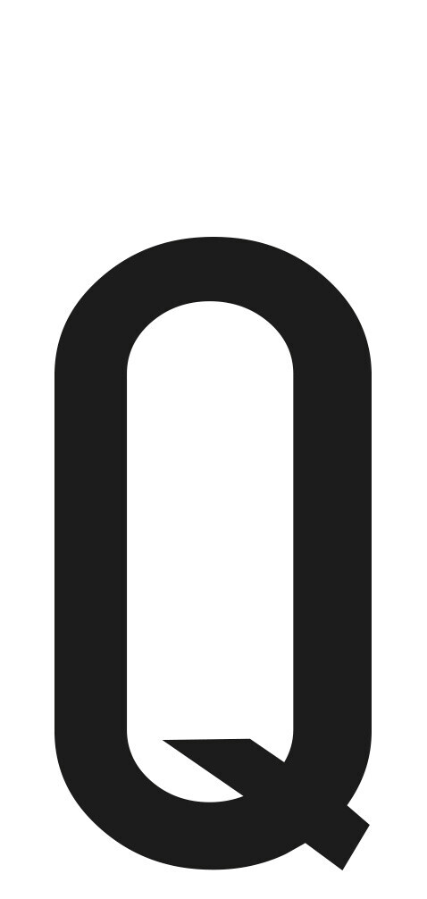 SpelL-It, Caratteri Alfanumerici Adesivi 60x30 Mm - Q