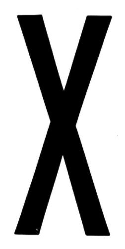 SpelL-It, Caratteri Alfanumerici Adesivi 80x35 Mm - X