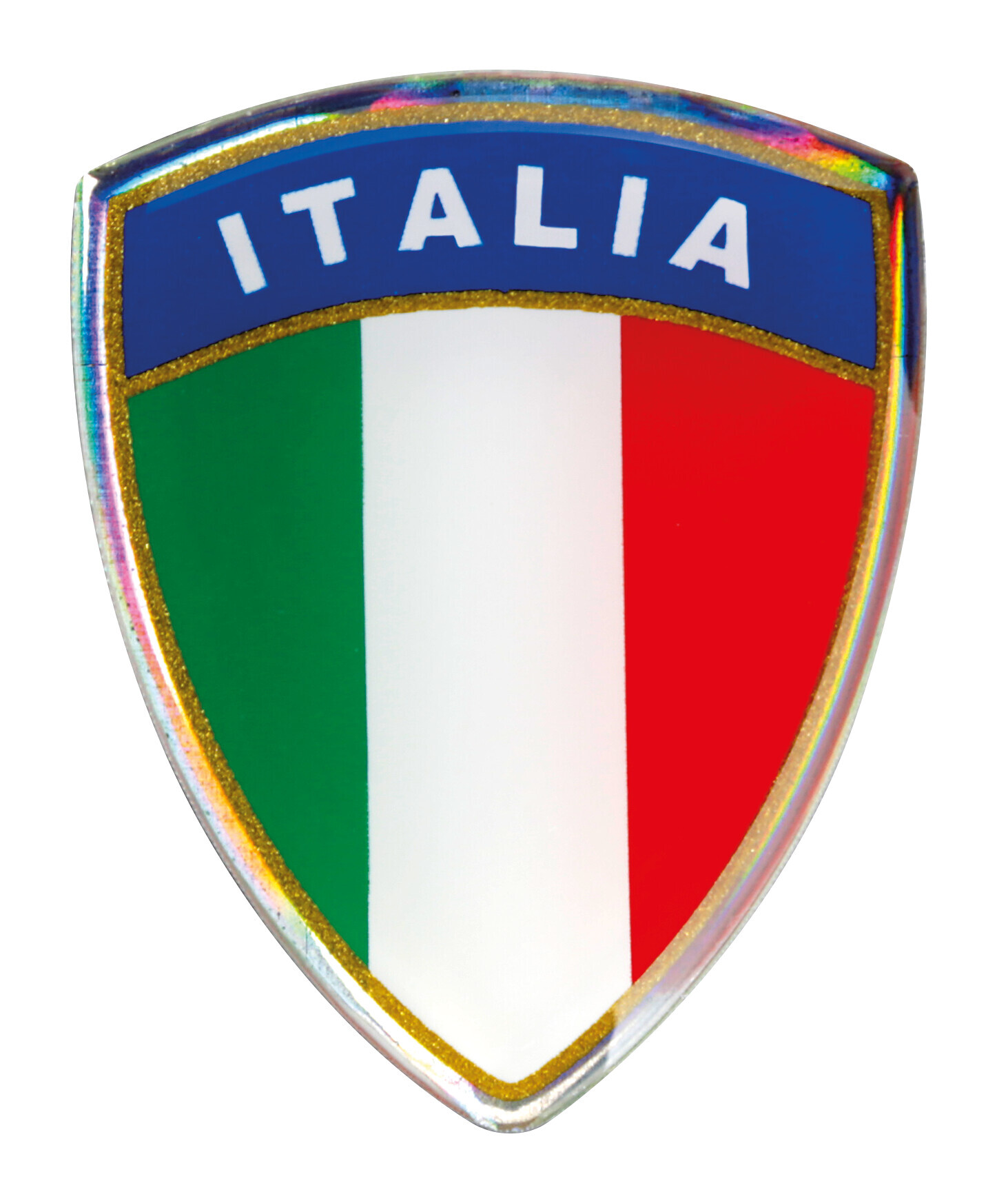 Sticky 3d - Scudetto Tricolore Italia, 1 Pz - 35x45 mm