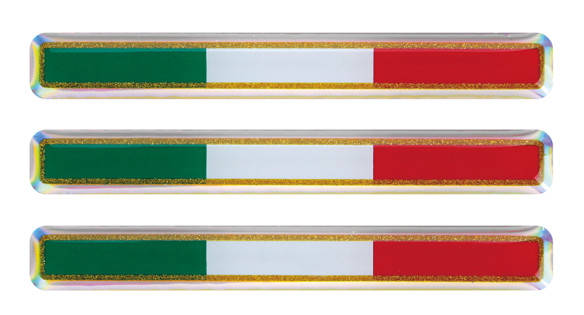 Sticky 3d - Tricolore Italia, 3 Pz - 55x8 mm