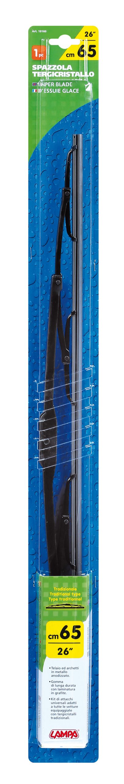 Standard, Spazzola Tergicristallo - 65 Cm (26") - 1 pz