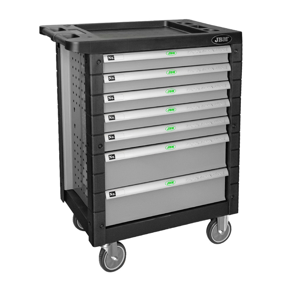 Carrello A 7 Cassetti Senza Utensili - Grigio