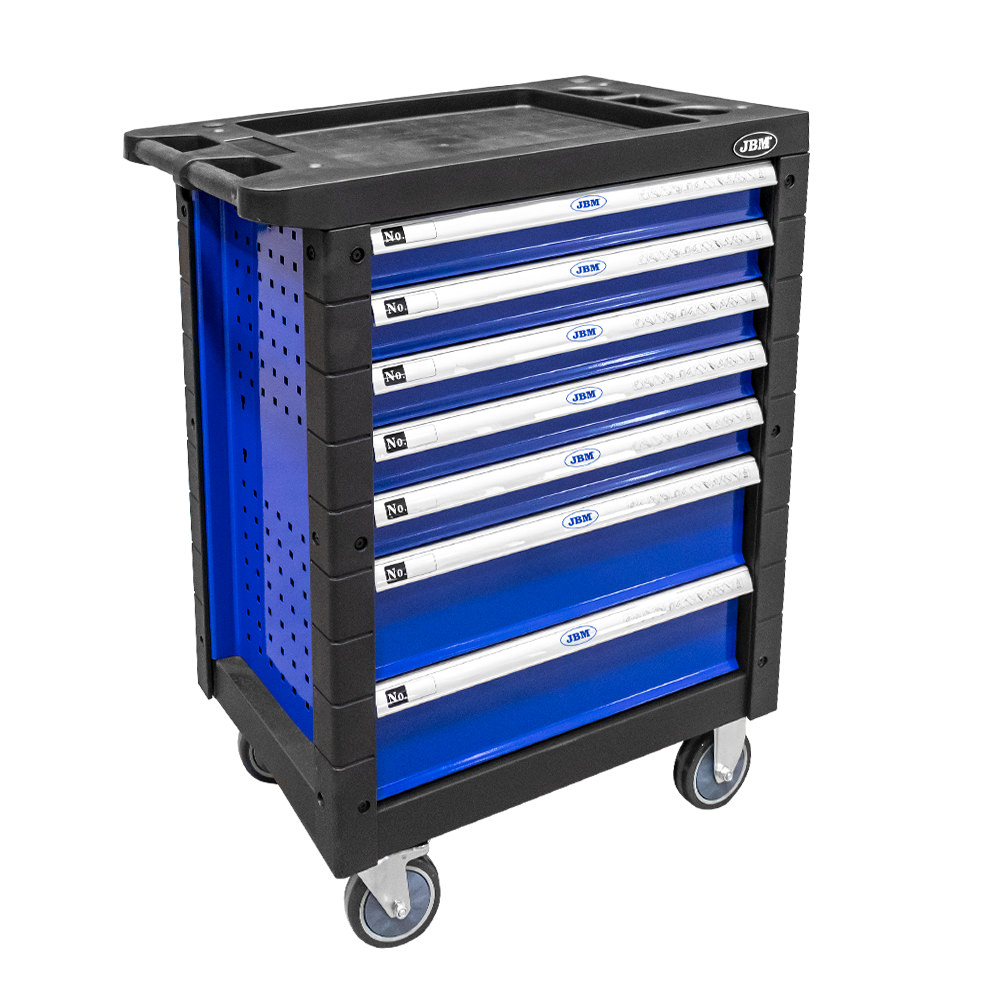 Carrello A 7 Cassetti Senza Utensili - Blu