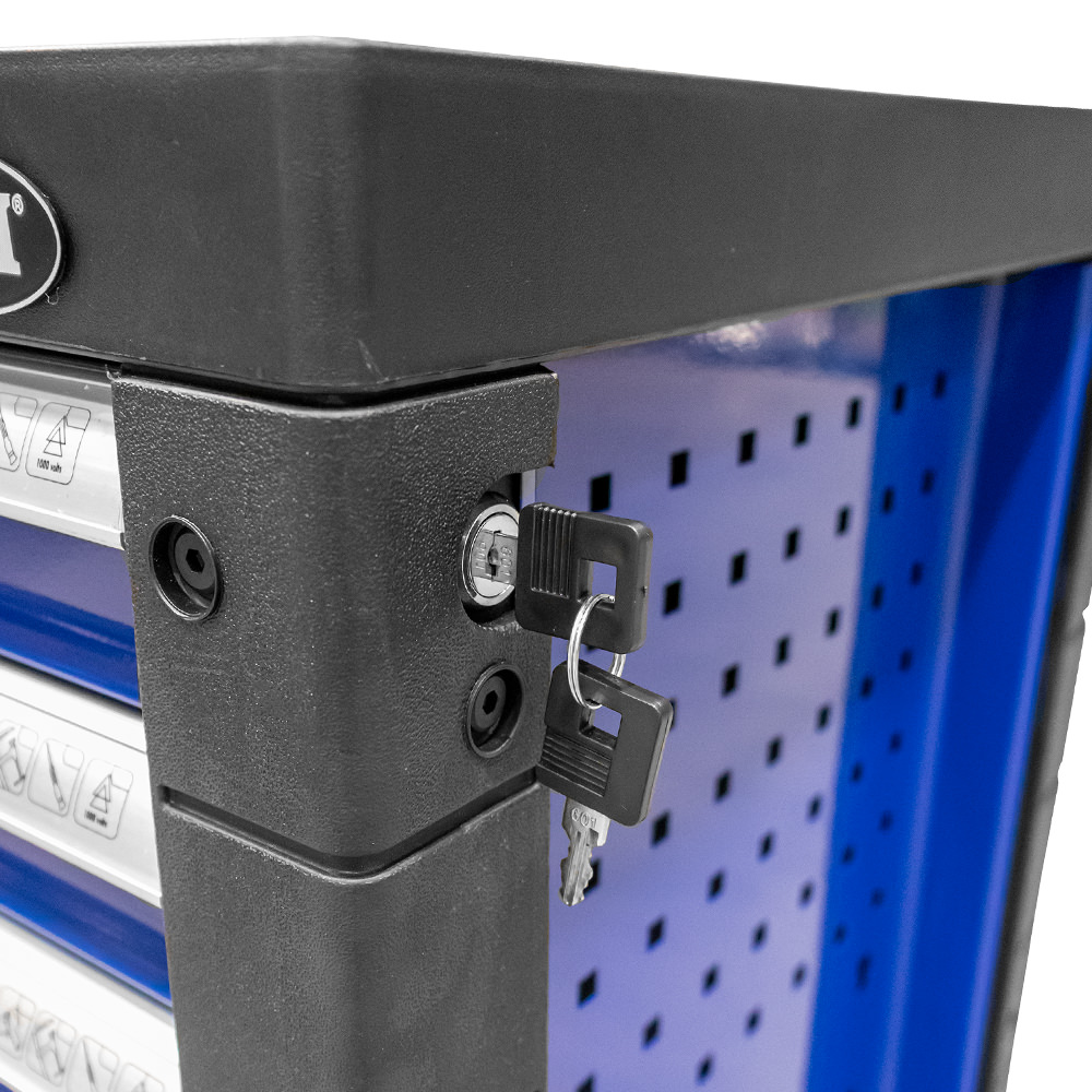 Carrello A 7 Cassetti Senza Utensili - Blu - Image 3