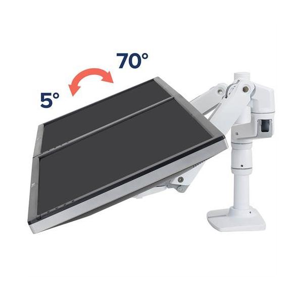 Ergotron Lx - Befestigungskit (spannbefestigung Für Tisch, Stange, 2 Gelenkarme, 2 Erweiterungsklammern) - Für 2 LcD-Displays - Aluminium, Stahl - we - Image 3