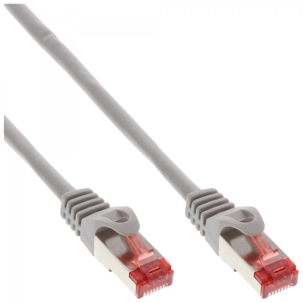 Cavo Patch Inline - S/ftp (pimf) - Cat.6 - Senza Alogeni - Rame - Grigio - 50 M