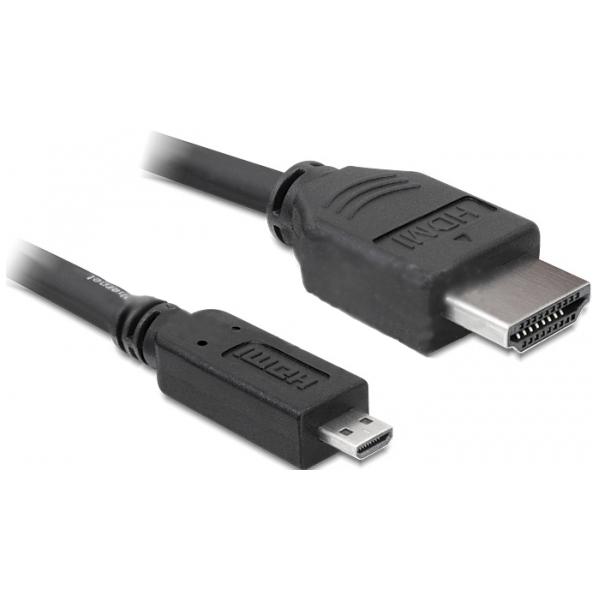 Cavo Hdmi Delock: Da Hdmi Maschio A Micro Hdmi Tipo D A 19 Pin Maschio