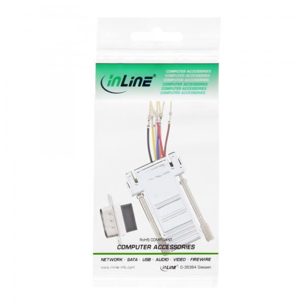 Adattatore Inline - Spina Sub D A 9 Poli Su Presa Rj45 - Metallizzato - Image 3
