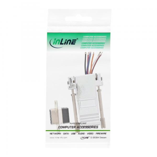 Adattatore Inline - Presa Sub D A 9 Poli Su Presa Rj45 - Metallizzato - Image 3