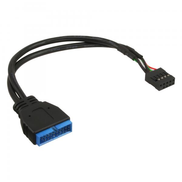 Inline Usb 2.0 Zu 3.0 Adapterk. Int. - Usb 2.0 Mainb./usb 3.0 Int. - 0,30m