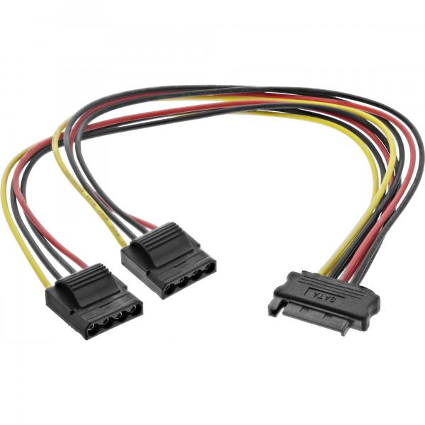 Cavo Di Alimentazione Sata A Y Inline - Sata Femmina A 2x 13,34 Cm (5,25") Maschio - 0,3 M