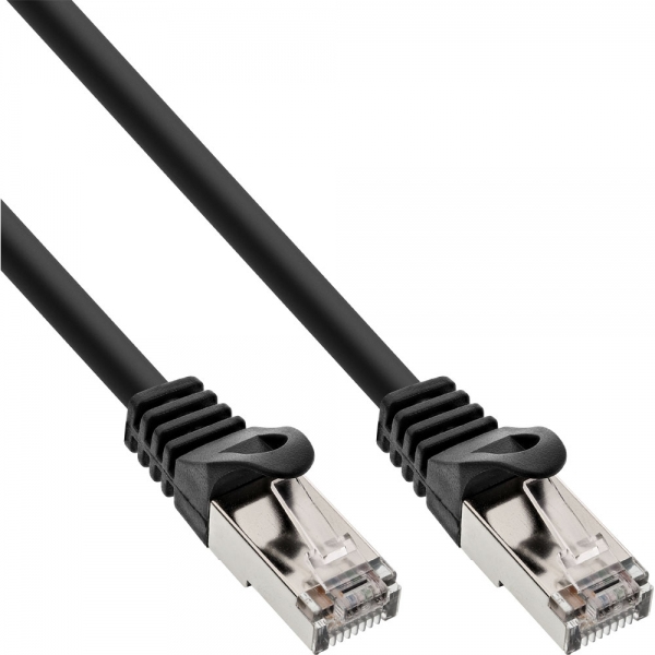 Cavo Patch Inline - F/utp - Cat.5e - Nero - 0,5 M