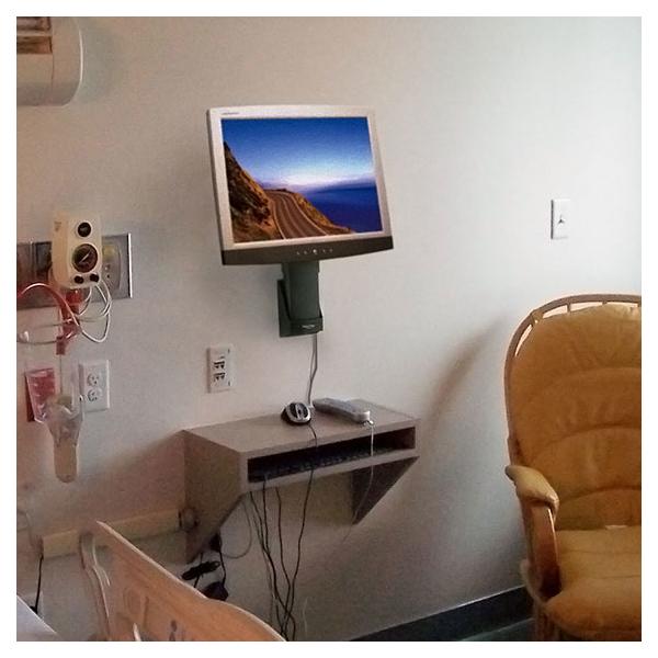 Ergotron NeO-Flex - Befestigungskit (wandmontage) - Für Flachbildschirm - Schwarz - Bildschirmgröße: Bis Zu 68,6 Cm (bis Zu 27 Zoll) - Image 4