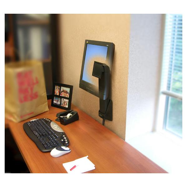 Ergotron NeO-Flex - Befestigungskit (wandmontage) - Für Flachbildschirm - Schwarz - Bildschirmgröße: Bis Zu 68,6 Cm (bis Zu 27 Zoll) - Image 3